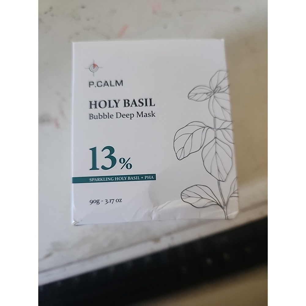 P.CALM Holy Basil Bubble Deep Mask – Holy Basil and Carbonated Water for Clea